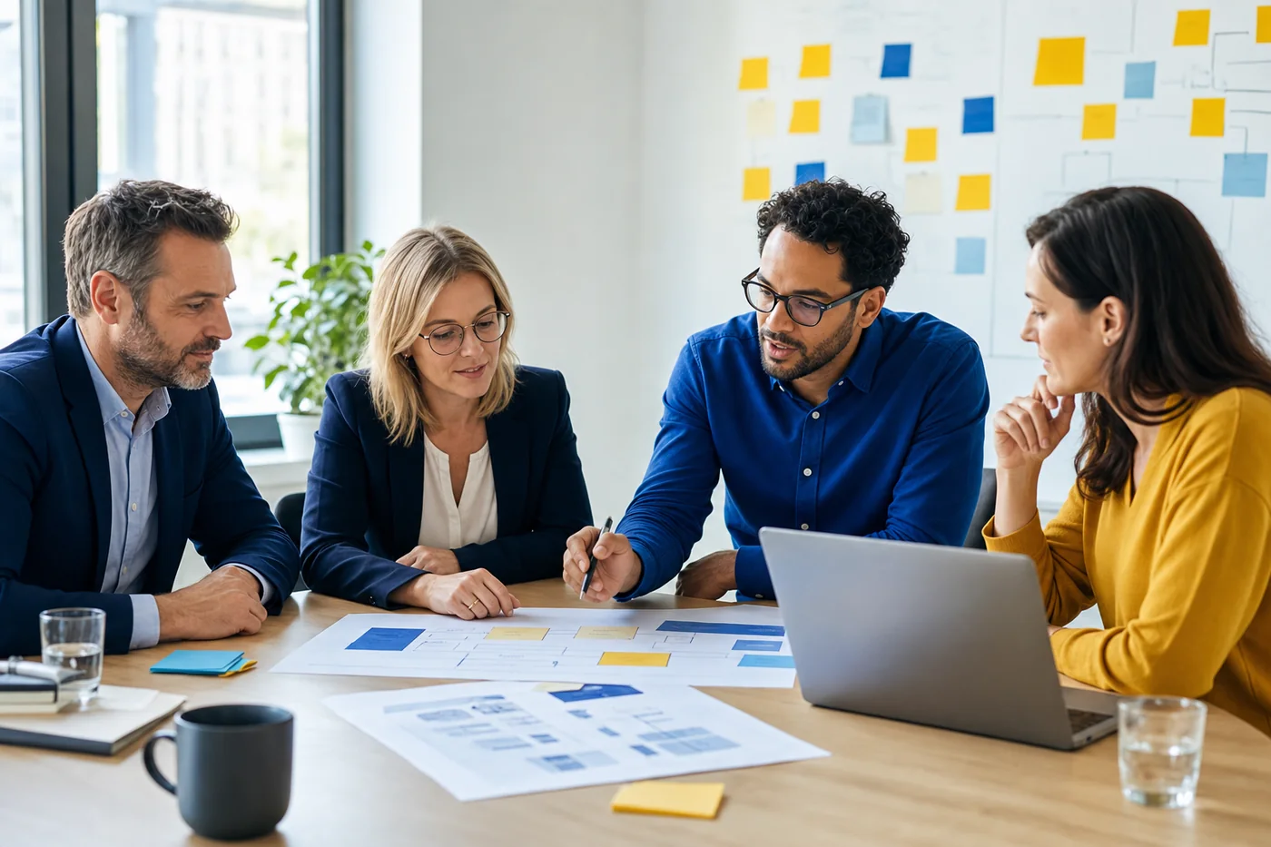 Team entwickelt gemeinsam eine KI-Richtlinie